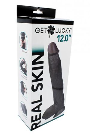 Get Lucky 12" Real Skin Series - Dark Brown