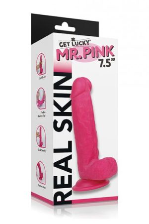 Get Lucky Mr. Pink 7.5" Dual Layer Dong
