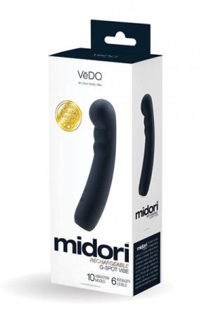 Vedo Midori Rechargeable G Spot Vibe - Just Black
