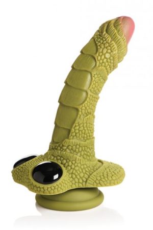 Creature Cocks Swamp Monster Scaly Silicone Dildo - Green