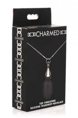 Charmed 10x Vibrating Silicone Teardrop Necklace