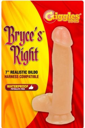 Bryce's Right 7 Inch Realistic Dildo By Giggles Toys&Acirc;&reg;
