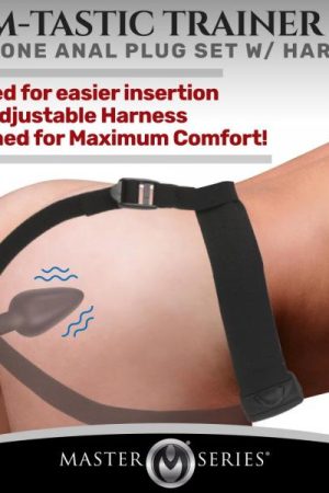 Bum-tastic 28x Silicone Anal Plug With Comfort Harness And Remote Control