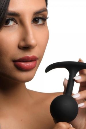 Premium Silicone Weighted Anal Plug - Large