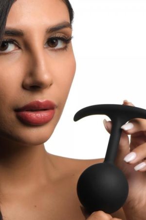 Premium Silicone Weighted Anal Plug - Xl