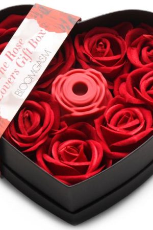 The Rose Lover's Gift Box 10x Clit Suction Rose - Red