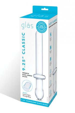 Glas 9.25 Classic Smooth Dual -ended Dildo "