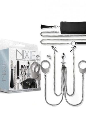 Nixie Interchangeable 8pc Bondage Kit Silver