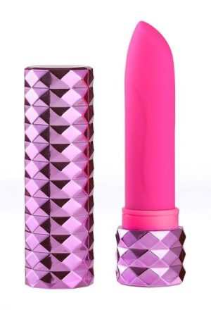 Roxie Crystal Gem Lipstick Vibrator Pink