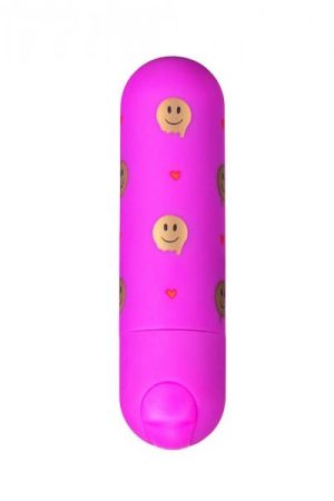 Giggly Super Charged Mini Bullet W/ Smiley Face Pattern