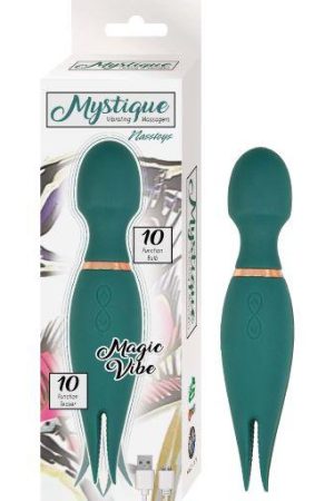 Mystique Vibrating Magic Wand Green