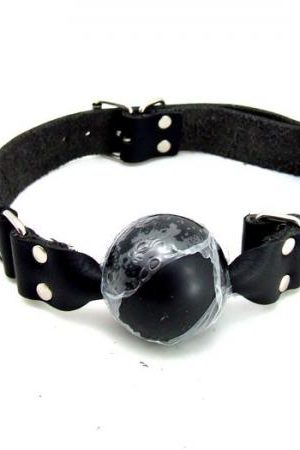 M2M Gag Leather Ball Black O/S