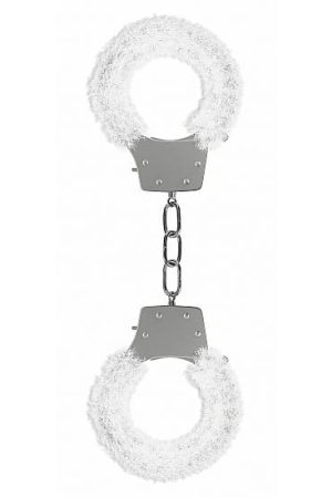 Ouch Pleasure Handcuffs Furry Cuffs White