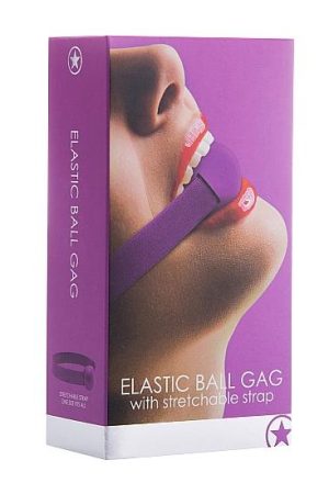 Elastic Ball Gag Purple