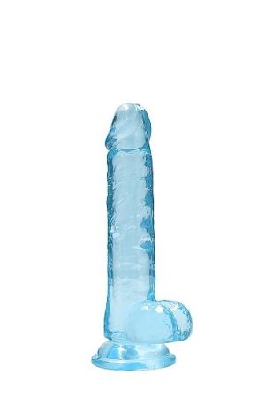 Realrock 7in Realistic Dildo W/ Balls Blue