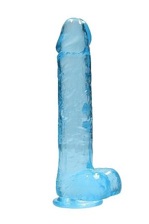 Realrock 9in Realistic Dildo W/ Balls Blue