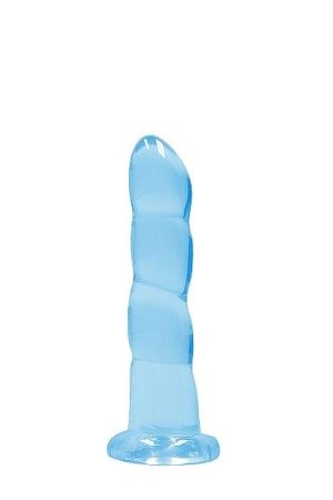 Realrock Non Realistic Dildo W Suction Cup 7in Blue