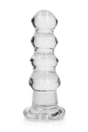 Realrock Curvy Dildo Or Butt Plug 5.5in Transparent