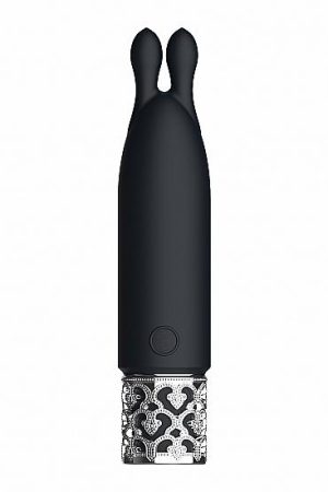 Royal Gems Twinkle Silicone Bullet Rechargeable Black
