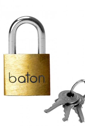 Baton Brass Lock with Release Keys