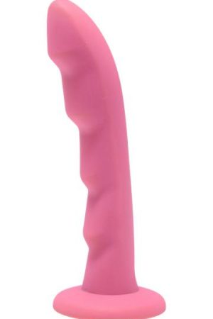 Strap U Ripples Silicone Dildo Pink