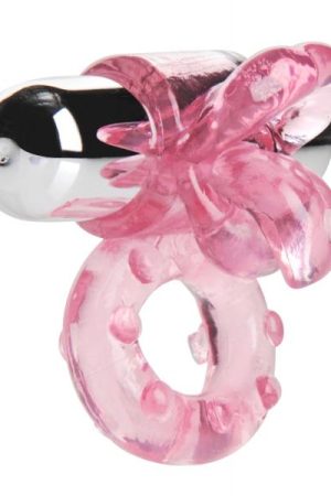 Lick Her Vibrating Cock Ring Pink