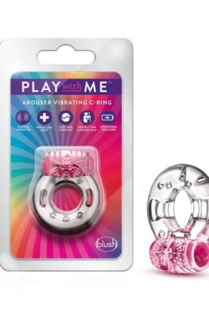 Play With Me Arouser Vibrating C-ring Pink