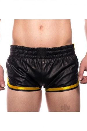 Prowler Red Leather Sport Shorts Yell Sm