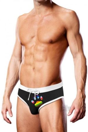 Prowler Swim Blk Oversize Paw Brief Md