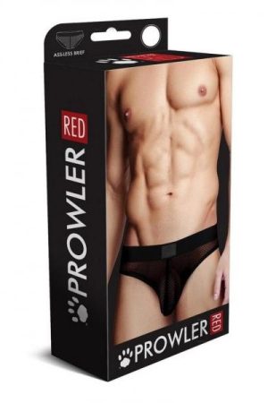 Prowler Red Fishnet Assless Brief Blk Sm