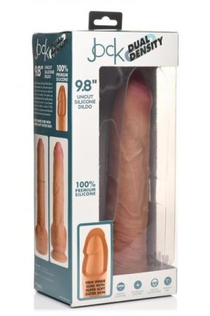 Jock Dual Dense Uncut Dildo 9.8 Tan