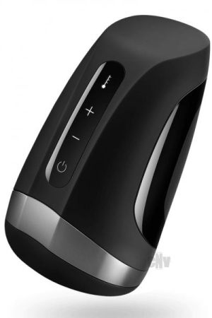 Satisfyer Men Heat Vibration Black Stroker