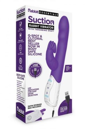 Re Recharge Clit Suction Rabbit Purple