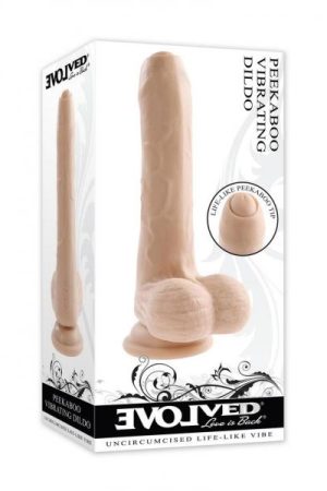 Peek A Boo Vibrating Dildo Light