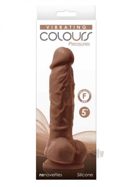 Colours Pleasures Dildo Vibe 5 Brown