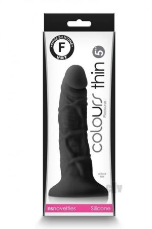 Colours Pleasures Thin 5 Dildo Blk