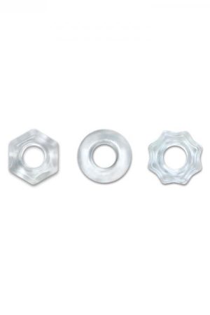 Renegade Chubbies 3 Pack Cock Rings Clear