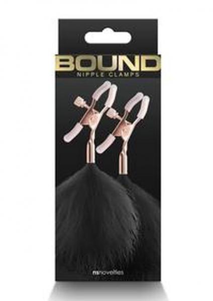 Bound Nipple Clamps F1 Rose Gld/blk