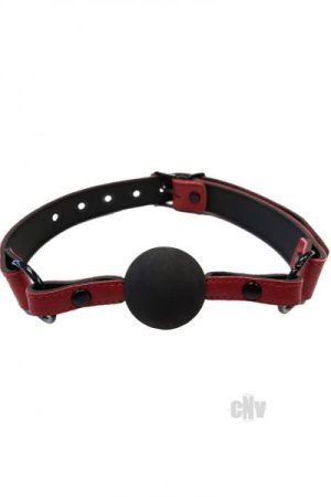 Rouge Anaconda Ball Gag Burgundy Black