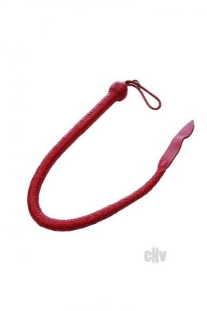 Leather Devil Tail Whip Red