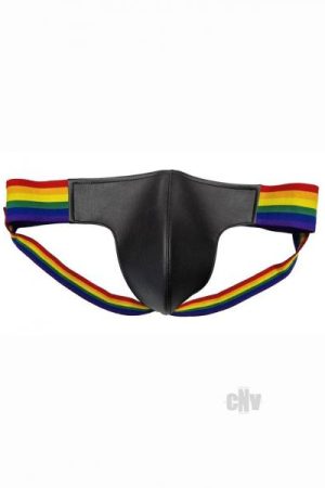 Leather Jock W/ Pride Stripes Xl
