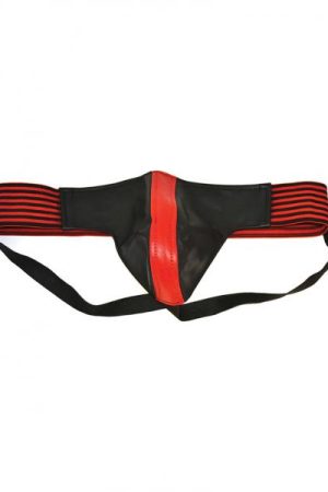 Rouge Jock With Stripes Medium Red Black