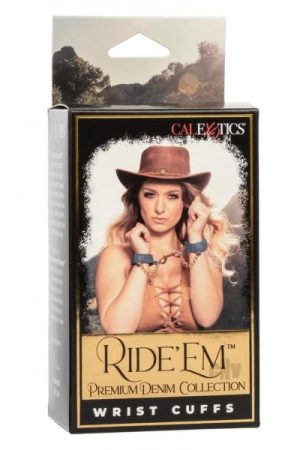 Ride Em Premium Denim Coll Wrist Cuffs