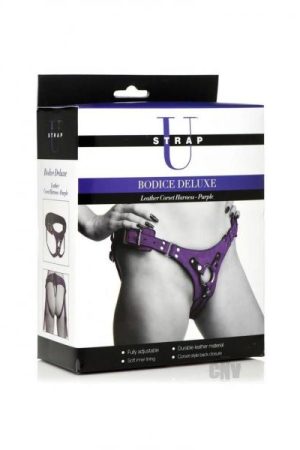 Strap U Bodice Dx Corset Harness Purple