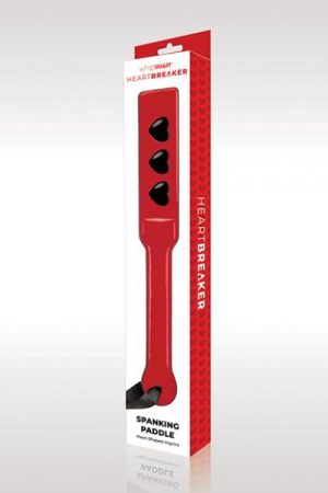 Whipsmart Heartbreaker Spanking Paddle - Red/black