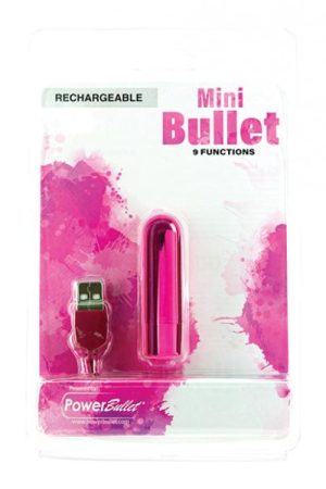 Mini Bullet Rechargeable Bullet - 9 Functions Pink