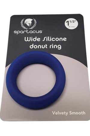 Spartacus 1.5" Wide Silicone Donut Ring - Blue