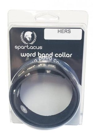 Spartacus Hers Leather Collar - Black