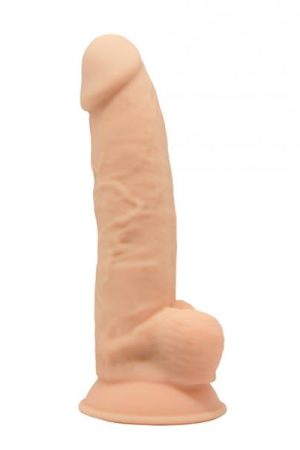 Silexd Model 3 8" Silexpan Memory Silicone Dildo - Ivory