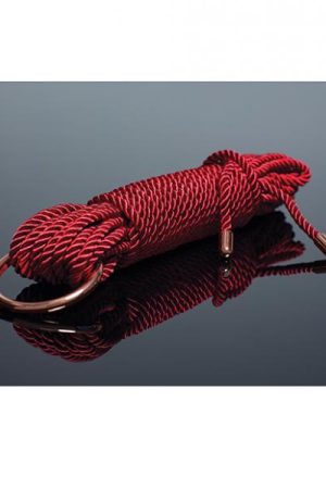 Pleasure Collection Silky Smooth Rope - Red/rose Gold